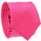 Cravate Fine Rose fushia - Cravate Homme Coupe Slim Moderne - 5cm à la Pointe - Couleur Unie - Accessoire Chemise pour Mariage, Cérémonie