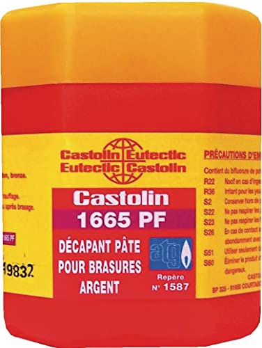 décapant - pour brasure gaz atg - 40% - 200g - sans cadmium - castolin 1665pf0200p