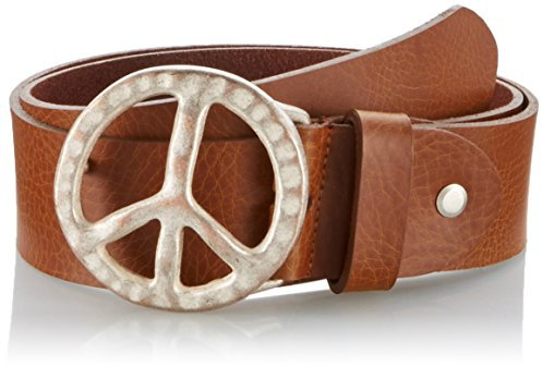 MGM Damen Peace Gürtel, Braun (Cognac-rame 4), 85 cm
