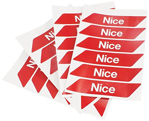 NICE WA10 strisce rosse adesive catarifrangenti