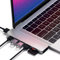 SATECHI Hub USB C Pro 7-en-1 avec Charge PD 87W, HDMI 4K à 60Hz, USB-C Données 40Gbps, 2 USB 3.0, Lecteur de Cartes SD/MicroSD, pour MacBook Pro/Air M1/M2/M3 – Argent