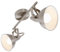 BRILONER - Deckenleuchte, Deckenlampe mit 2 dreh-und schwenkbaren Spots im retro / vintage Design, Metall, E14, Satin-Weiß, 30.4 x 10 x 18.1 cm