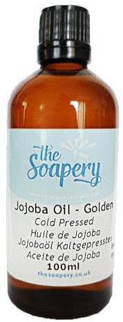 Aceite de jojoba dorado 100 % puro, sin refinar y natural, 100 ml