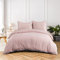 AYSW 16 Couleurs Sets de Housses de Couettes 220x240 cm Double Fermeture Éclair 3 Pièces Microfibre Brossée 100 Fils/cm² + 2 Taies d'oreiller 65x65 cm Rose Parure de Lit Adulte 2 Personnes