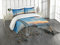 ABAKUHAUS maritim Tagesdecke Set, Leuchtturm am Sonnenuntergang Meer, Set mit Kissenbezügen Waschbar, für Doppelbetten 264 x 220 cm, Mehrfarbig Blau