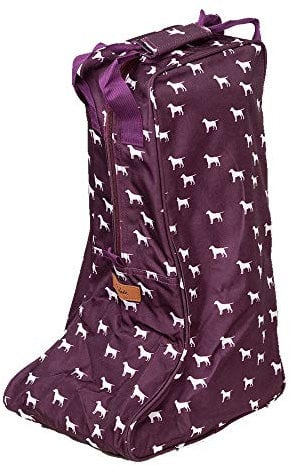 Rydale Wellington Boot Storage Bag Zipped Carry Handle Carrier Welly Bag Men's Ladies (Wagging Dog)