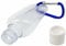 Refillable Plastic Bottles Flip Top Travel Size with Belt Clip Hook Carabiner (5 Pcs,30ml)