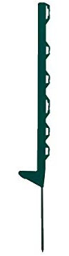 horizont Weidezaunpfähle turbomax smart post 10er Pack, 78 cm, Kunststoff Weidepfähle, Pfahl für Weidezaun, grün, 6 Ösen, langer Bodennagel