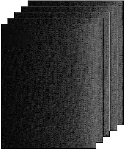 SPGOOD Lot de 5 Tapis de Cuisson pour Barbecue - 40 x 32 cm - Tapis en téflon, Anti-adhérent sans PFOA - Résiste à des Températures Allant Jusqu'à 260 °C