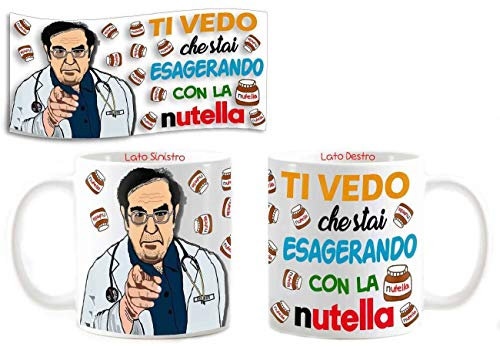 Tazza Mug personalizzabile dottor Nowzaradan ti vedo che stai esagerando con la cioccolata .spiritosa dieta, disegno idea regalo con barattoli