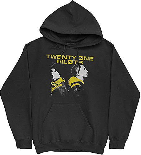 Twenty One Pilots Unisex Pullover Hoodie: Back To Back - Medium - Black