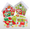 Baker Ross FE914 Santa‘s Werkstatt Karten Set - 6er Pack, Kartenrohlinge für die Kartenherstellung, Gestalte deine eigenen Weihnachtskarten, Ideal für Kinder Kunst und Bastelprojekte