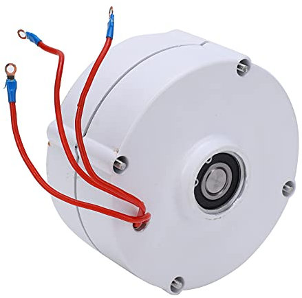 Generador Imanes Permanentes, Alternador Eléctrico Trifásico, Suministros Industriales para Generadores Eólicos Alternador Ca Energía Libre para Aerogeneradores Verticales U(Con rectificador12V)