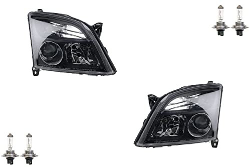 Johns, passend für Opel Vectra Scheinwerfer Set C 2002-2005 schwarz mit H7/H7 links re.