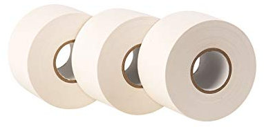 GOCABLETIES - Isolierband Weiß - 50 mm x 33 m - strapazierfähiges, selbstklebendes Isolierband - zum Schutz, Bündeln und Reparieren von Kabeln - 3 Rollen
