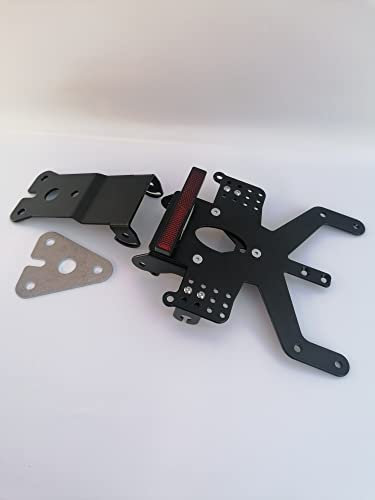 Kennzeichenhalter GroFaTec REVO Short für Yamaha YZF-R 125 2014-2018 RE11 RE29 Kennzeichenträger yzfr125 MBK Nummernschild Träger YZF r125 Halter kurzes Heck Heckumbau Porta Targa