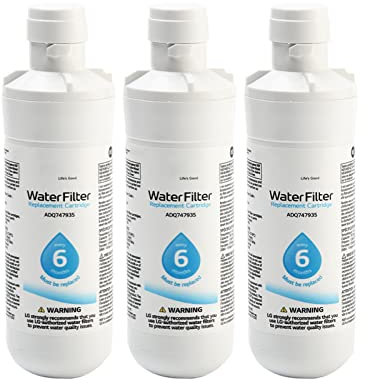 Tongdejing LT1000p Filtro de agua para refrigerador, filtro de agua reemplazable para filtro de agua Kenmore 9980 (tamaño: 3 piezas)