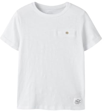 Name IT Jungen Nkmvincent Ss Top F Noos, Bright White, 158-164