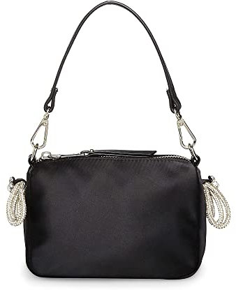 Steve Madden Damen Noble-B Satin-Mini-Tasche, Schwarz