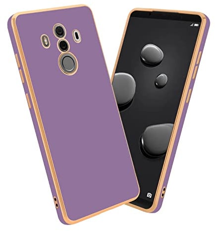 Cadorabo Hülle kompatibel mit Huawei Mate 10 PRO Schutzhülle TPU Silikon Case Liquid Design mit Kameraschutz Slim Kratzfest Weiche Gummi mit Rundumschutz Case Hülle für Huawei Mate 10 PRO in Lila