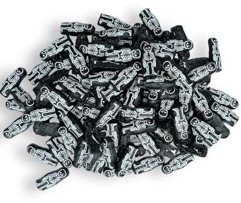 OYOY 5x 84g Halloween Schokolade Skelette aus Milchschokolade I ca. 63 Stück I
