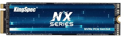 KingSpec Disque Dur Interne M2 NVMe Gen 3 avec Flash 3D NAND 512 Go M.2 PCIe 2280, jusqu'à 3500 Mo/s, Compatible avec Ordinateur Portable et Ordinateur de Bureau
