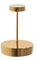 Zafferano, Swap Mini Lampe mit Glänzend Goldenem Finish, Wiederaufladbare und Kabellose Tischlampe mit Touch Control, Geeignet für den Innenbereich, Dimmer, 2700 K, Höhe 14,8 cm
