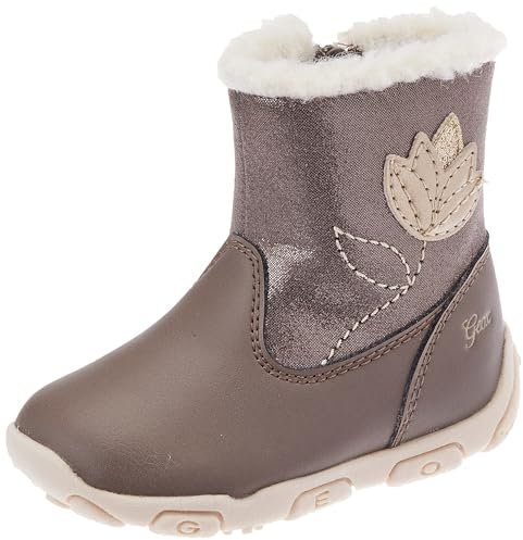 Geox Baby-Mädchen B BALU' Girl A Ankle Boot, Smoke Grey, 20 EU