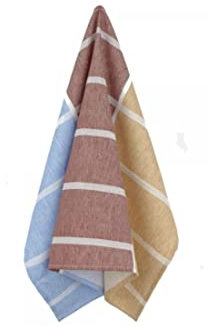 Marimekko - Geschirrtuch - Tiiliskivi - Baumwolle - Farbe: Beige-Light Blue-Brown - 47 x 70 cm