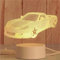 AKIS HOME 3D Nachtlicht, LED Illusion Lampe mit Smart Touch 7 Farben für Wohnzimmer Schlafzimmer, Geburtstagsgeschenk für Mädchen Junge (Sportwagen, 3-farbig)