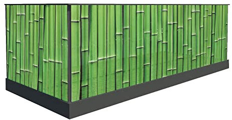 Sichtschutz für den Balkon 100cm hoch oder andere Windschutz balkonsichtschutz Balkonumrandung sichtschutz Sichtschutznmatte Terrassenüberdachung (400 x 90 cm, Muster 4)