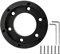 gohantee 70 mm Lenkradadapterplatte, kompatibel mit Logitech G29 G920 G923, Upgrade Rennwagen-Spielrad-Adapter, Aftermarket-Lenkrad, 13 14 Zoll Lenkrad (Schwarz)