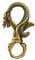 VILLCASE Keyring Clips, Lobster Claw Clasps Lanyard Lobster Claw Clasps Brass Lobster Clasps Dragons Key Ring Clasp Key Chains Clasp for Keychain Purse Jewellery Making Lanyard Snap Hooks 1pc