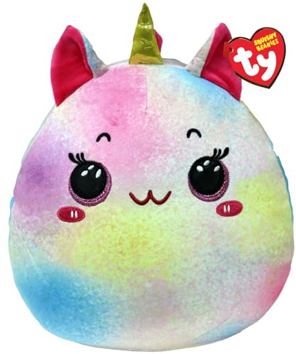 Ty Maisie Unicorn Squish a Boo 10 Inches - Squishy Beanies for Kids, Baby Soft Plush Toys - Collectible Cuddly Stuffed Teddy