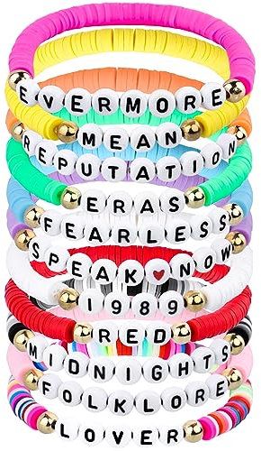 HLenyoy Freundschaft Armband Set - 11Pcs Inspiriert Sommer Strand Armbänder Einstellbare Stretch Perlen für Frauen Mädchen Zubehör