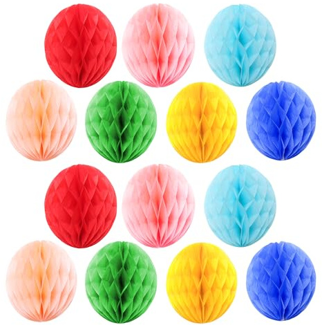 „UNVOJL Osterpapier, Wabenball, Eiform, Osterdekorationen, hängende Bommelkugel, hängende Eier, Ornamente für Ostern (14)