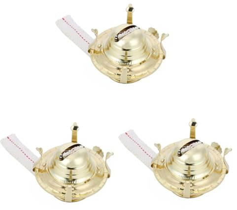 TOPBATHY 3sets Oil Lamp Replacement Parts Kerosene Lamp Burner Wick Holder and Chimney Base for DIY Projects
