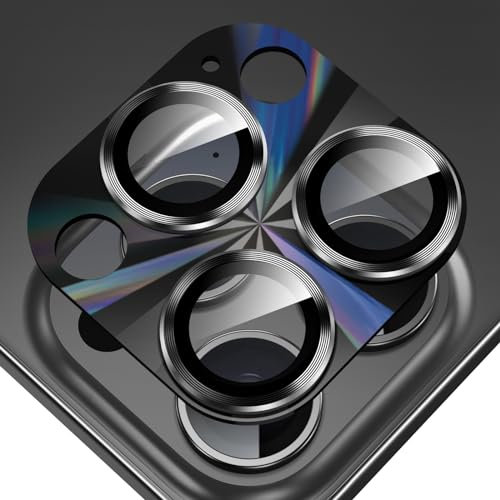 Fewdew Protector de Lente Cámara para iPhone 15 Pro y iPhone 15 Pro Max, Cristal Vidrio Templado 9H,Anti-Arañazos, Amigable para Fundanda