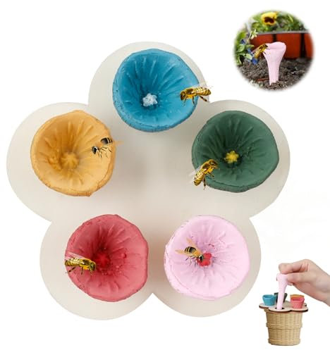 YAOZUP Bee Insect Drinking Cup, Bee Cup for the Garden, Drinking Cup for Bees, Thirsty Pollinators Need a Drink, Bee Drinking Cup, Bee Cup for Thirsty Pollinators (A)