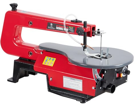 Variable Speed Scroll Saw 16IN With Extra-Large Tilting Working Table, Ideal for Woodworking