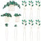 inSowni 11 Pieces Vintage Emerald Green Headpieces Party Prom Wedding Bridal Rhinestone Hair Side Combs Slides+U-shaped Hair Pins Accessories for Brides Bridesmaids Women Girls