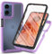 Funda para Motorola Moto E14 / G24 / G04 funda y cristal blindado con protector de pantalla integrado a prueba de golpes funda protectora 360 grados protección completa TPU silicona Case para Motorola