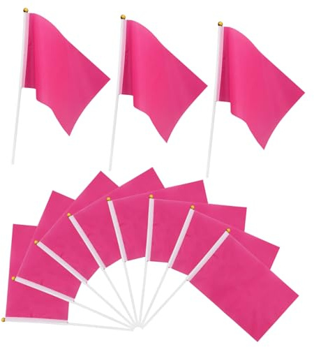 PAMINGONO 100stücke Kleine Handflaggen Aus Strapazierfähigem Praktische Dekoration Für Garten Und Party Haltbare Schüttelflaggen Für Festivals Und Feiern