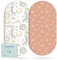 Yoofoss Juego de 2 Sábanas Bajeras Ajustables para Cuna Bebé Protector de Colchón Cubrecolchones Bebe Microfibra Suave y Transpirable 38x77 cm 41x81 cm 40x90 cm para Sabanas Capazo Cubre Colchon