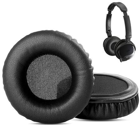 HTINDUSTRY Replacement Earpads Cushion Compatible with JVC HA-S400B HA-S400 HA-S500 HA-NC80 HA-NC120 Wireless Headphones Ear pads with Softer Protein Leather/Memory Foam
