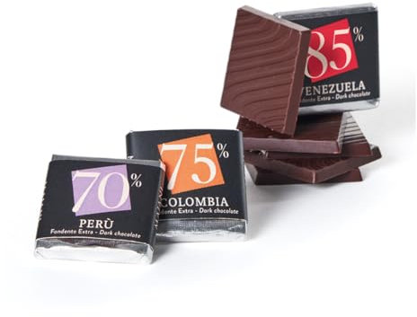 Cioccolatini Majani Carrè Monoprovenienza Cioccolatino Piatto Fondente Assortiti 500 g