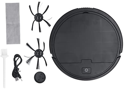 Robot Aspirapolvere Intelligente 3 in 1, Robot Aspirapolvere e Lavapavimenti, Robot Spazzatrice Automatica Ricaricabile Aspirapolvere for Pulizia Pavimenti for Peli di Animali Domestici, Moquette e Po