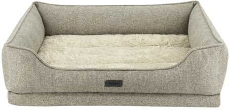 Nobby Orthopädisches Komfortbett eckig CALBU beige 110 x 96 x 22+5 cm