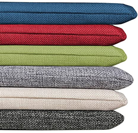 Sitzkissen für Gartenbank, 3-Sitzer, Essbank, Sitzkissen für Terrassenmöbel, Beige, 120 cm