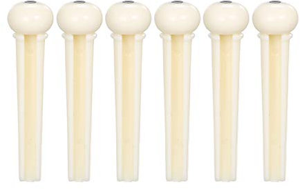 Stegstift für Akustikgitarre, Kunststoff, Steg, Sattel und Nuss, Weiß